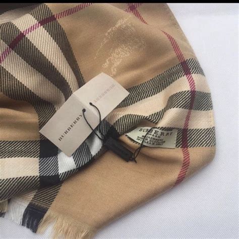 woran erkennt man einen echten burberry schal